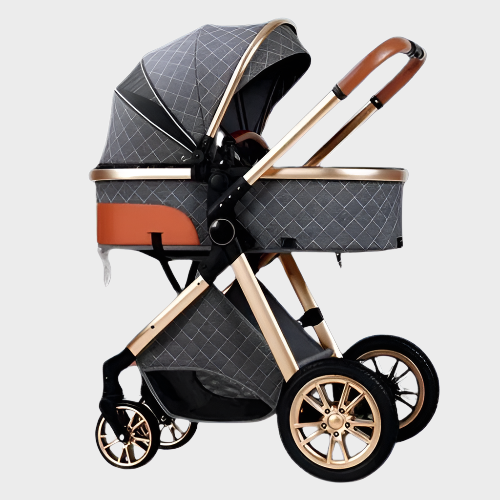 Poussette de luxe et système de voyage léger combiné et siège auto pour bébé