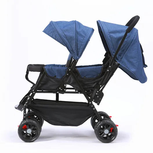 Baby Folding Double Stroller Lightweight with Tandem Seating