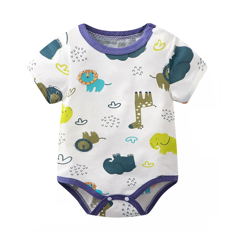 Newborn Boys Summer 100% Cotton Cute Body Suits