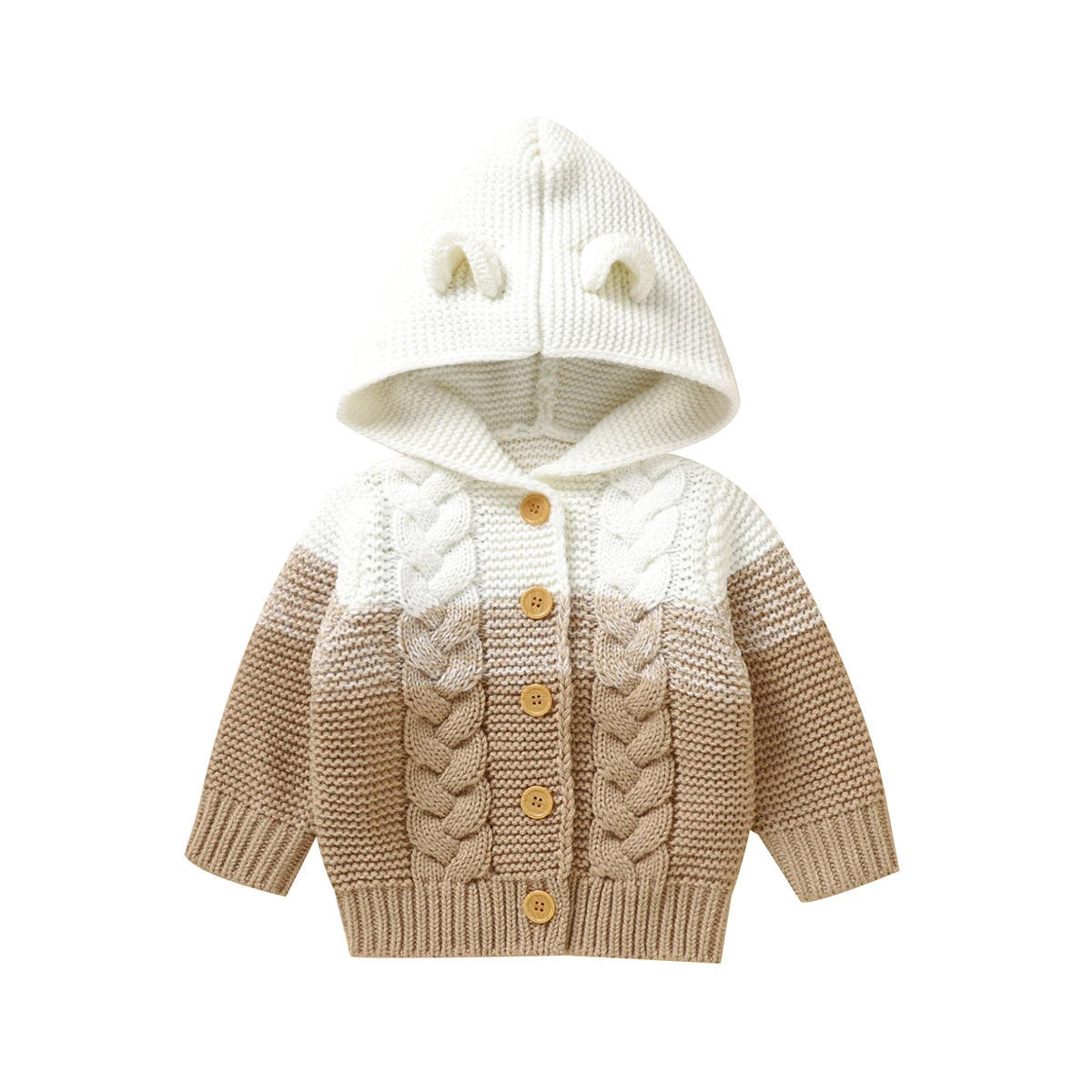 Hooded Knitted Autumn Sweater