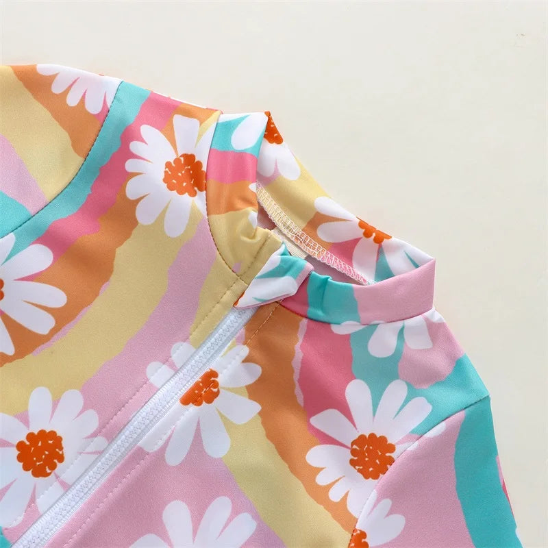 Zipper Swimwear Bodysuit