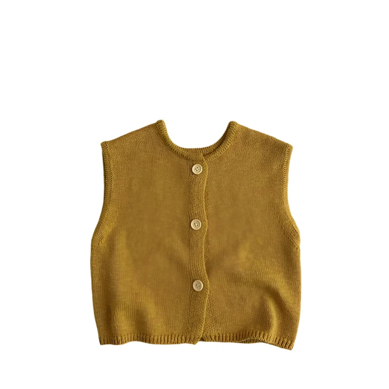 Vintage Casual Sleeveless Knit Vest