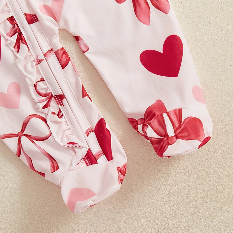 2 Piece Bow Heart Jump Suit