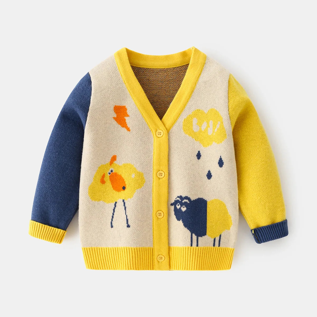 Farm Fauna Cartoon V-Neck