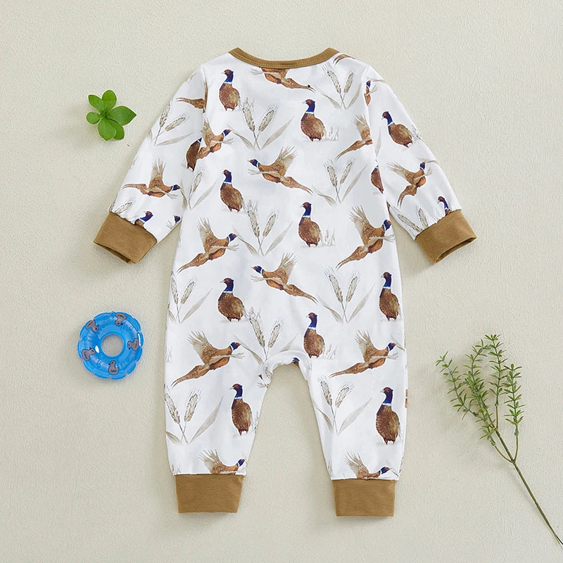 Bird Wheat Romper