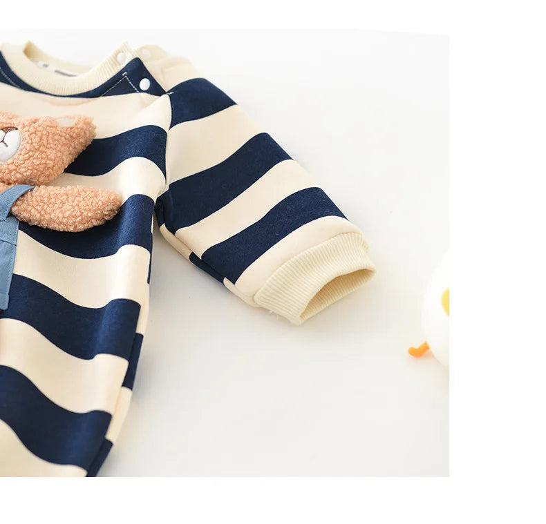 Embroidered Baby Bear Jumpsuit