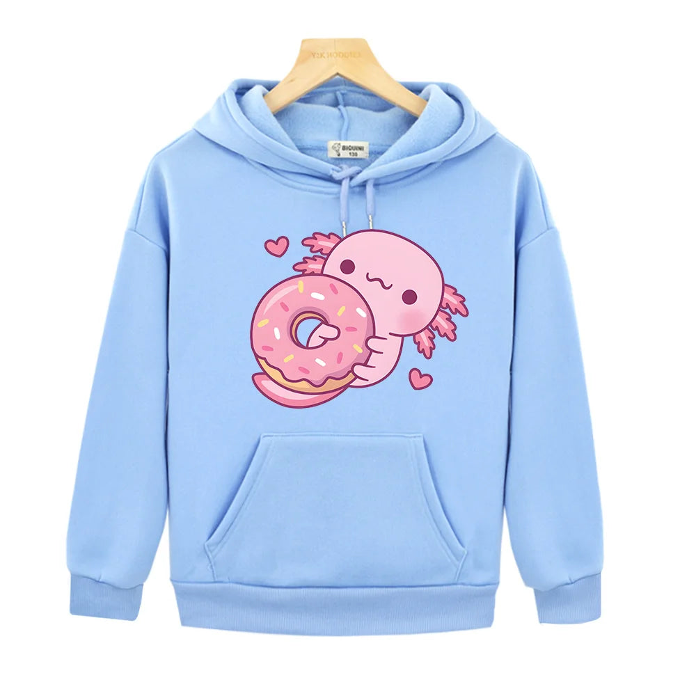 Sweats à capuche Axolotl Hugging Donut™