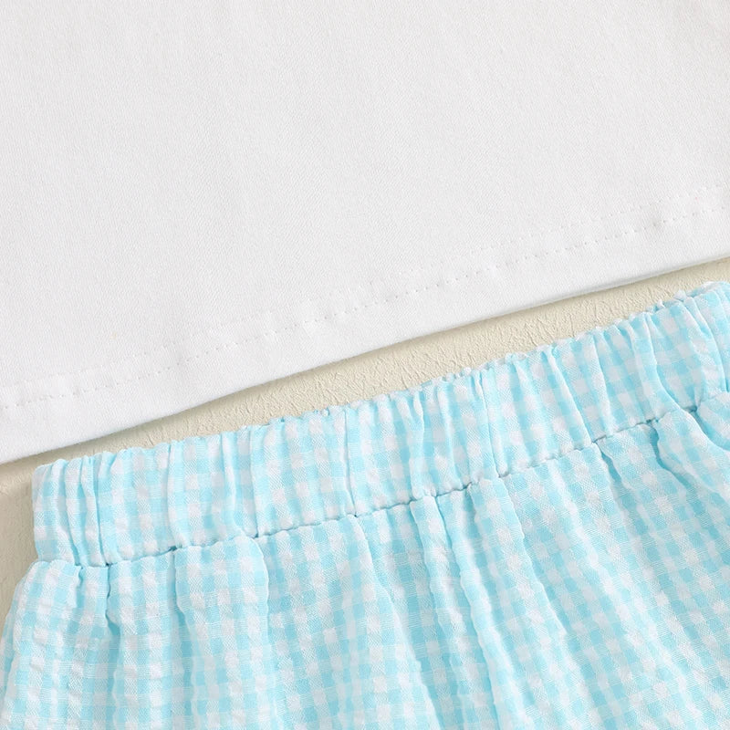 2 Piece Embroidered Bunny Outfit