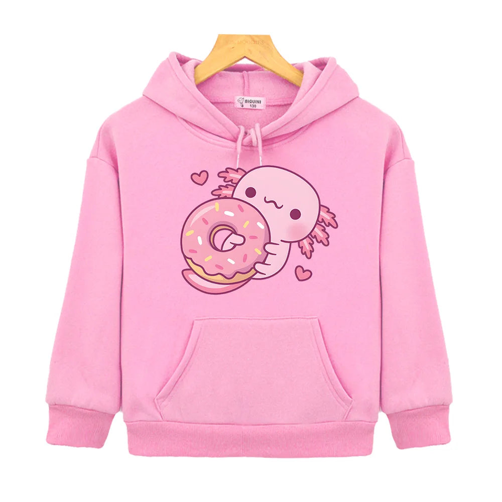 Sweats à capuche Axolotl Hugging Donut™