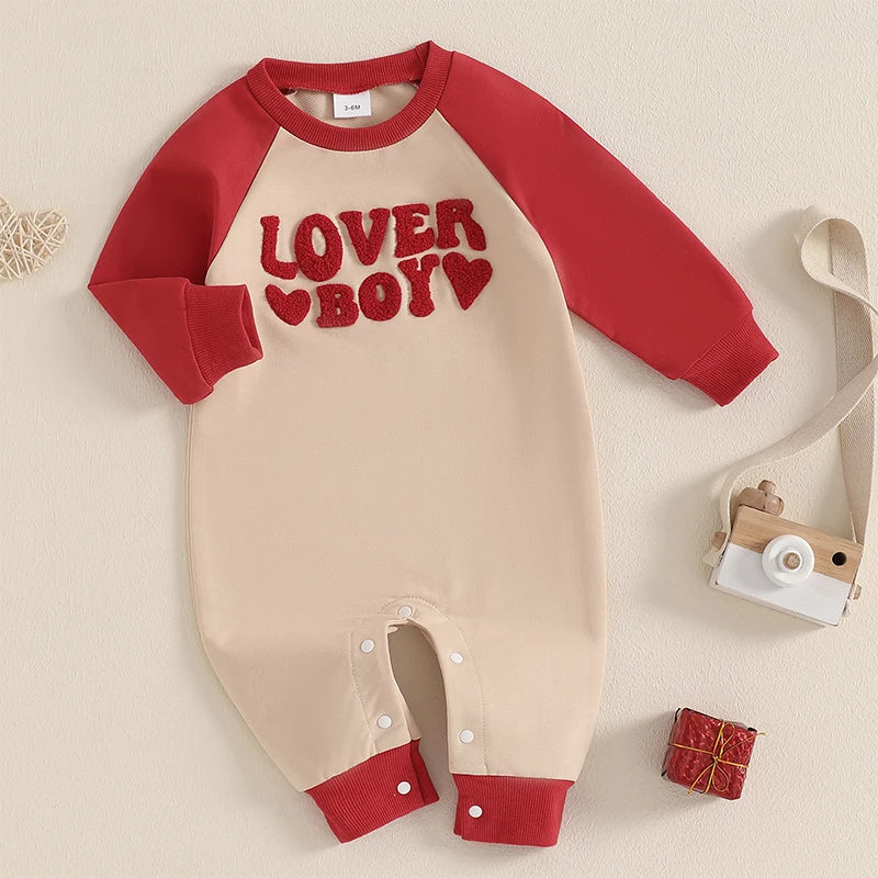Love Heart Embroidered Jumpsuits