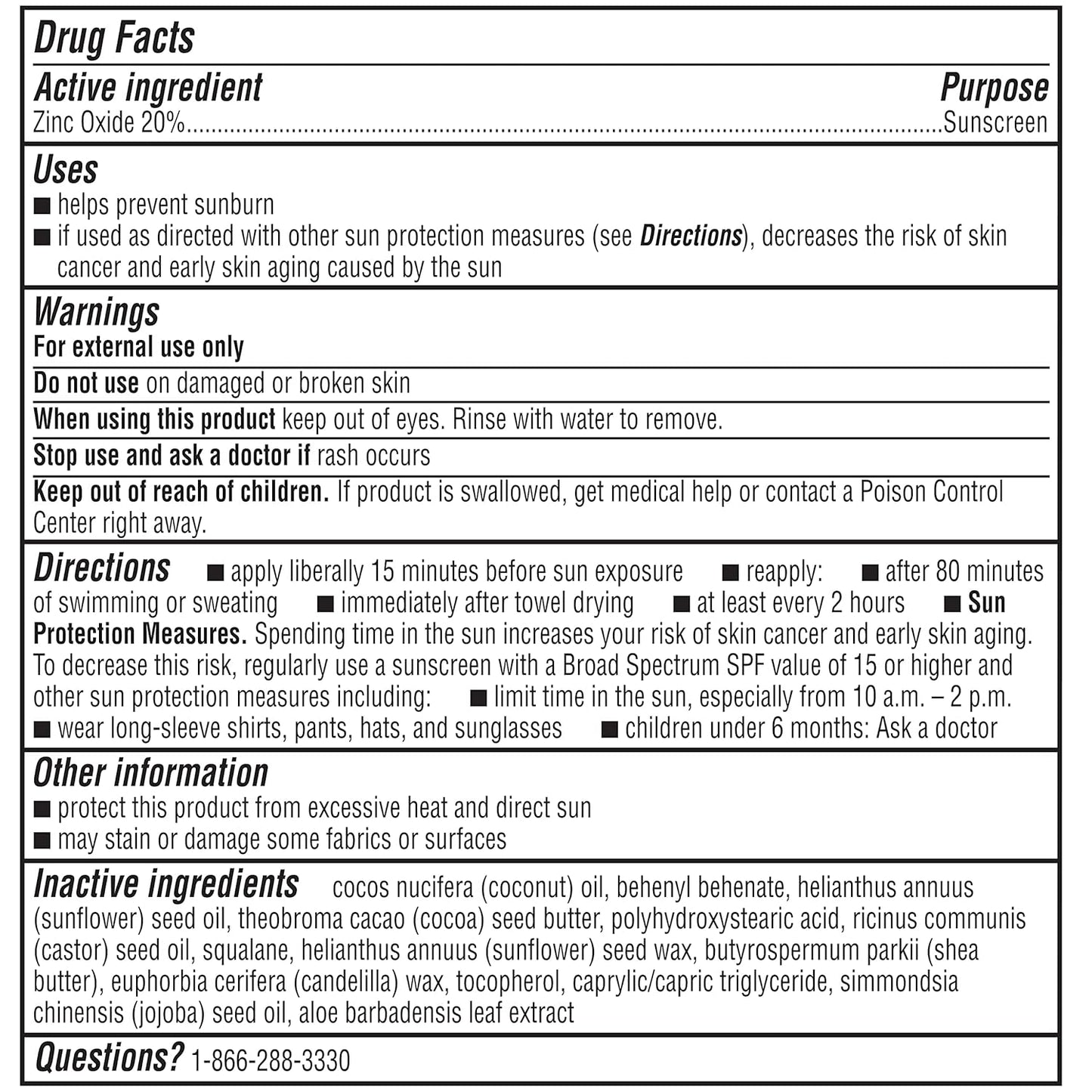 Pure and Simple Baby Sunscreen Stick SPF 50, Zinc Oxide Mineral Sunscreen for Baby, Body and Face, 0.49 Oz Stick