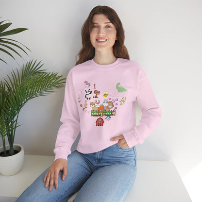 Farm Animal Crewneck Sweatshirt
