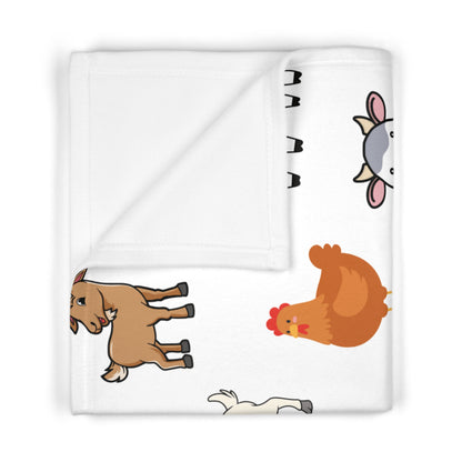 Farm Animal Baby Blanket