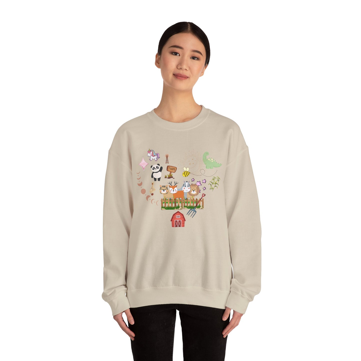 Farm Animal Crewneck Sweatshirt