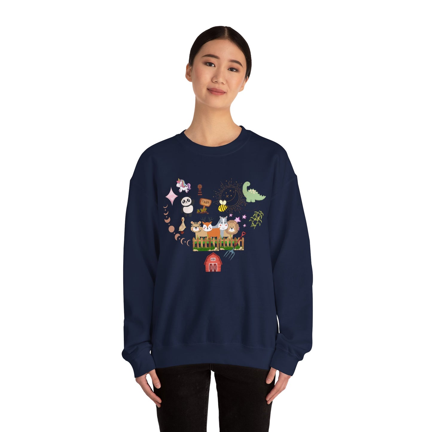 Farm Animal Crewneck Sweatshirt
