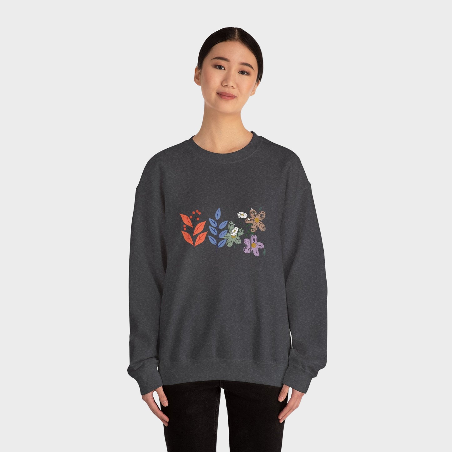 Floral Chic Artisanal Sweatshirt
