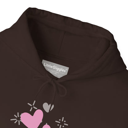 Cozy Heart-Themed Hooded Sweatshirt