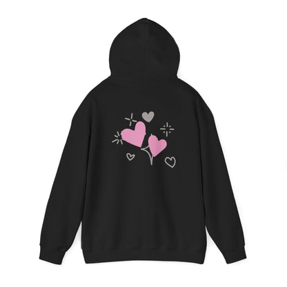 Cozy Heart-Themed Hooded Sweatshirt