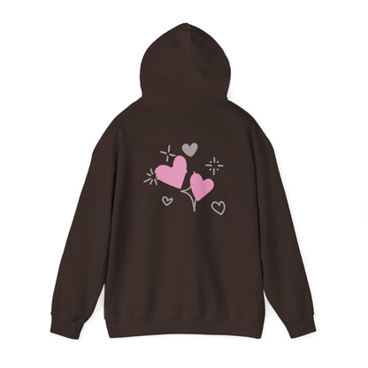 Cozy Heart-Themed Hooded Sweatshirt