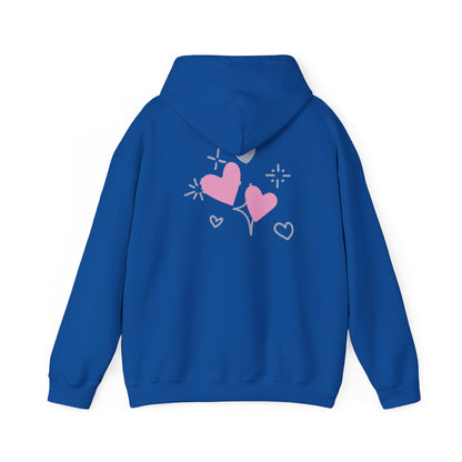 Cozy Heart-Themed Hooded Sweatshirt