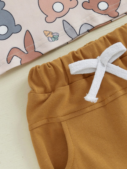 2 Piece Easter Carrot Bunny Outfits