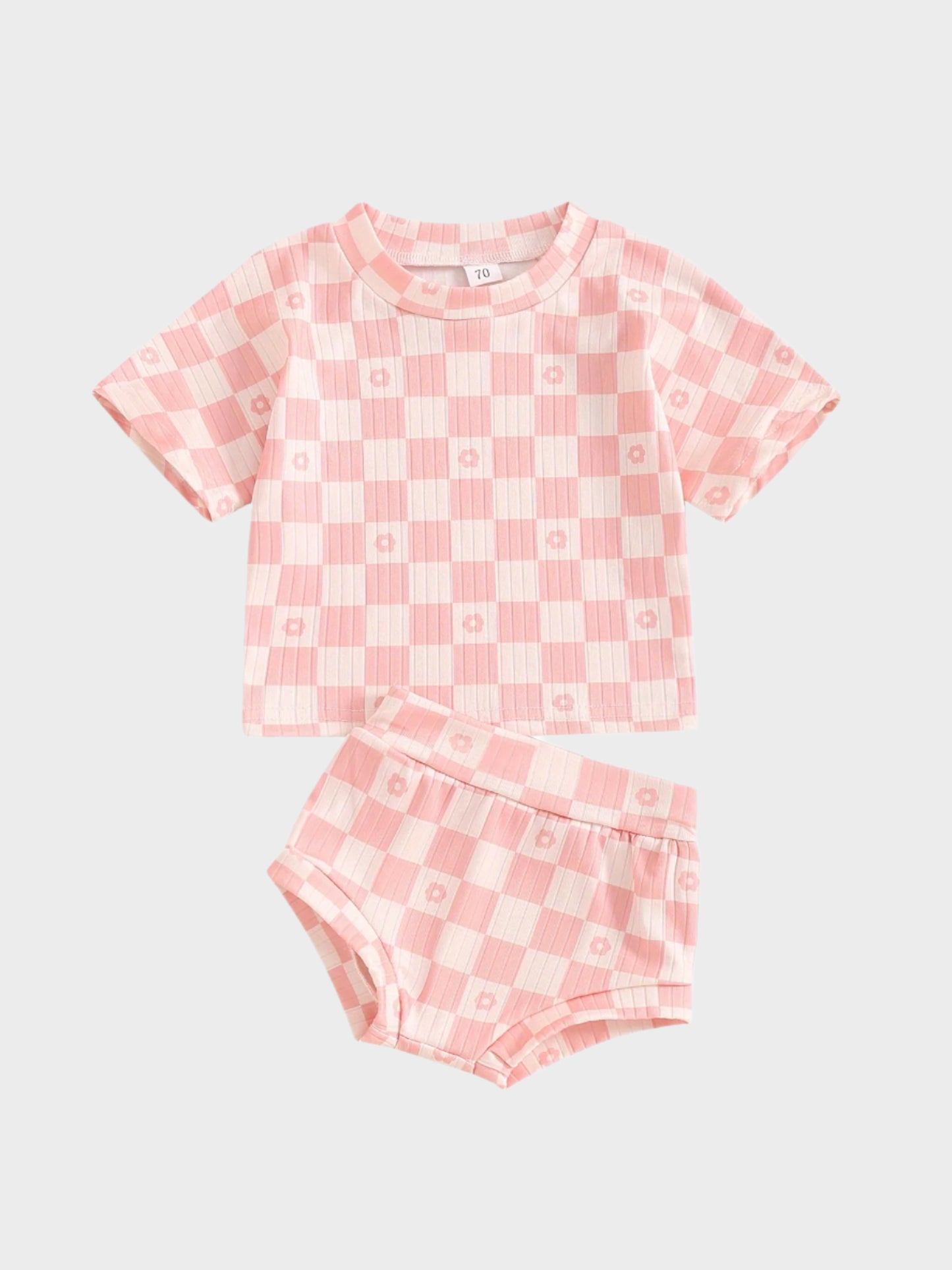 Ensemble de 2 pièces en damier d'été