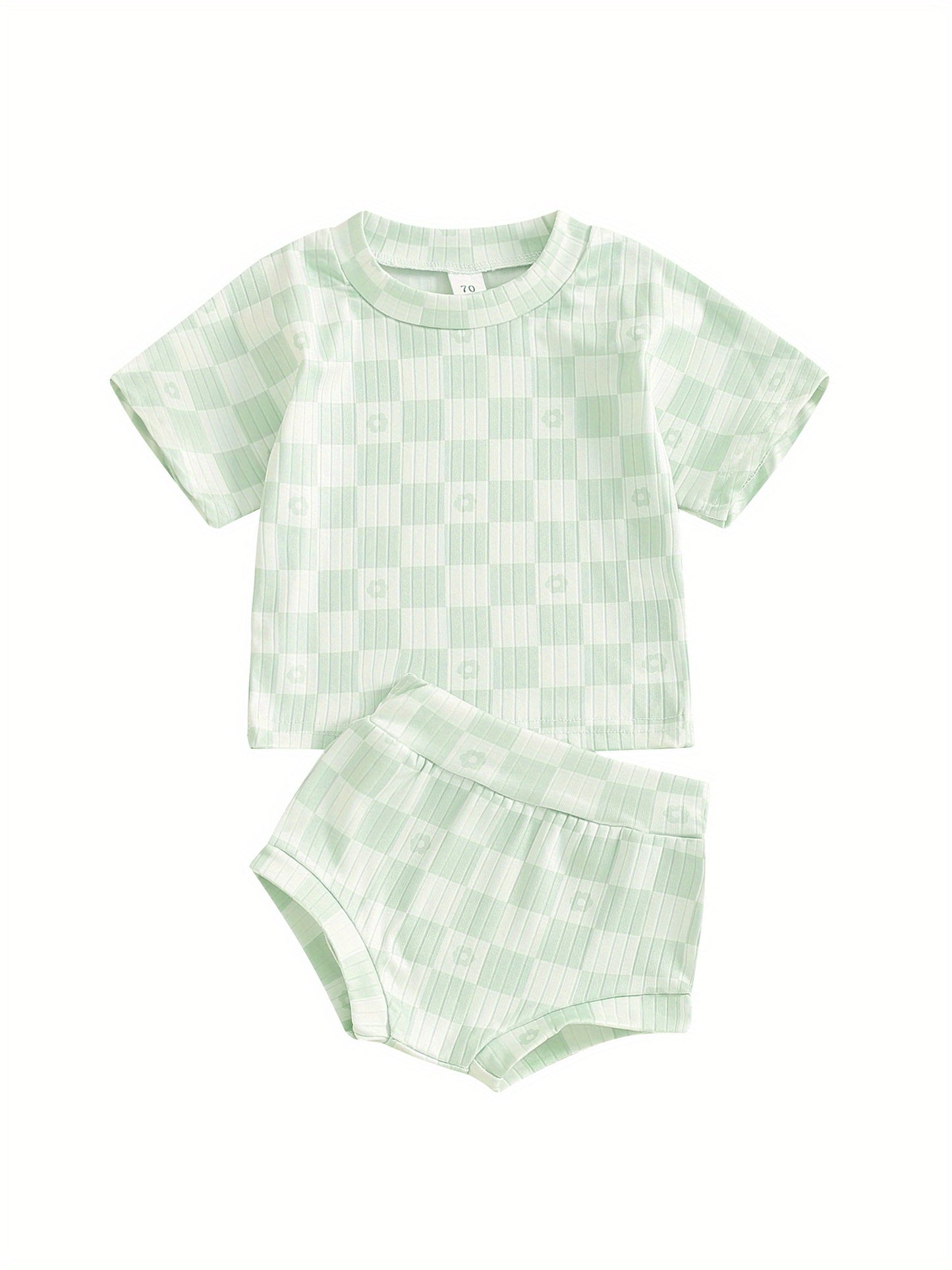 Ensemble de 2 pièces en damier d'été