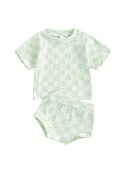 Ensemble de 2 pièces en damier d'été