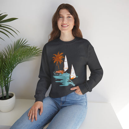 Tropical Chic Artisanal Sweatshirt