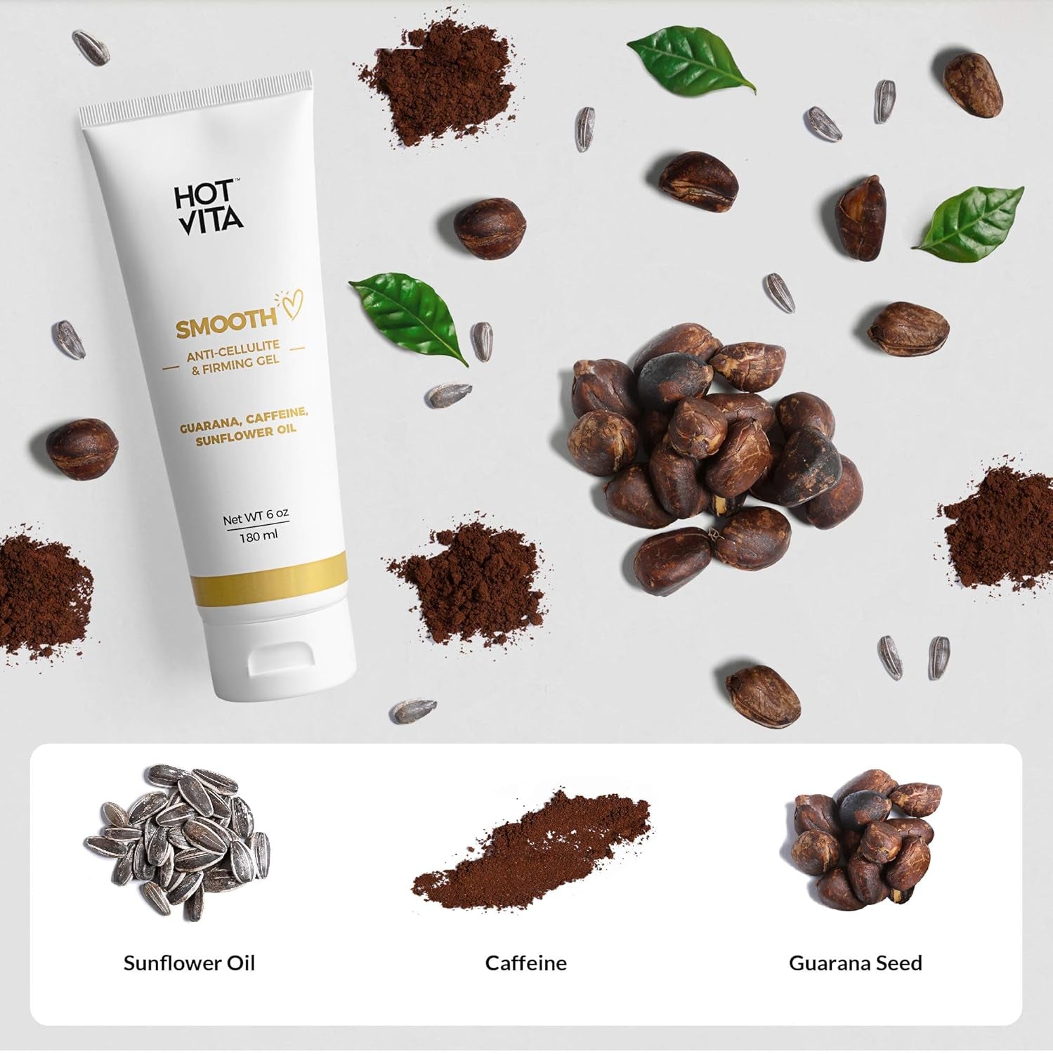 anti Cellulite Gel – Skin Tightening & Firming Body Lotion – anti Stretch Mark Cream (6 Oz)