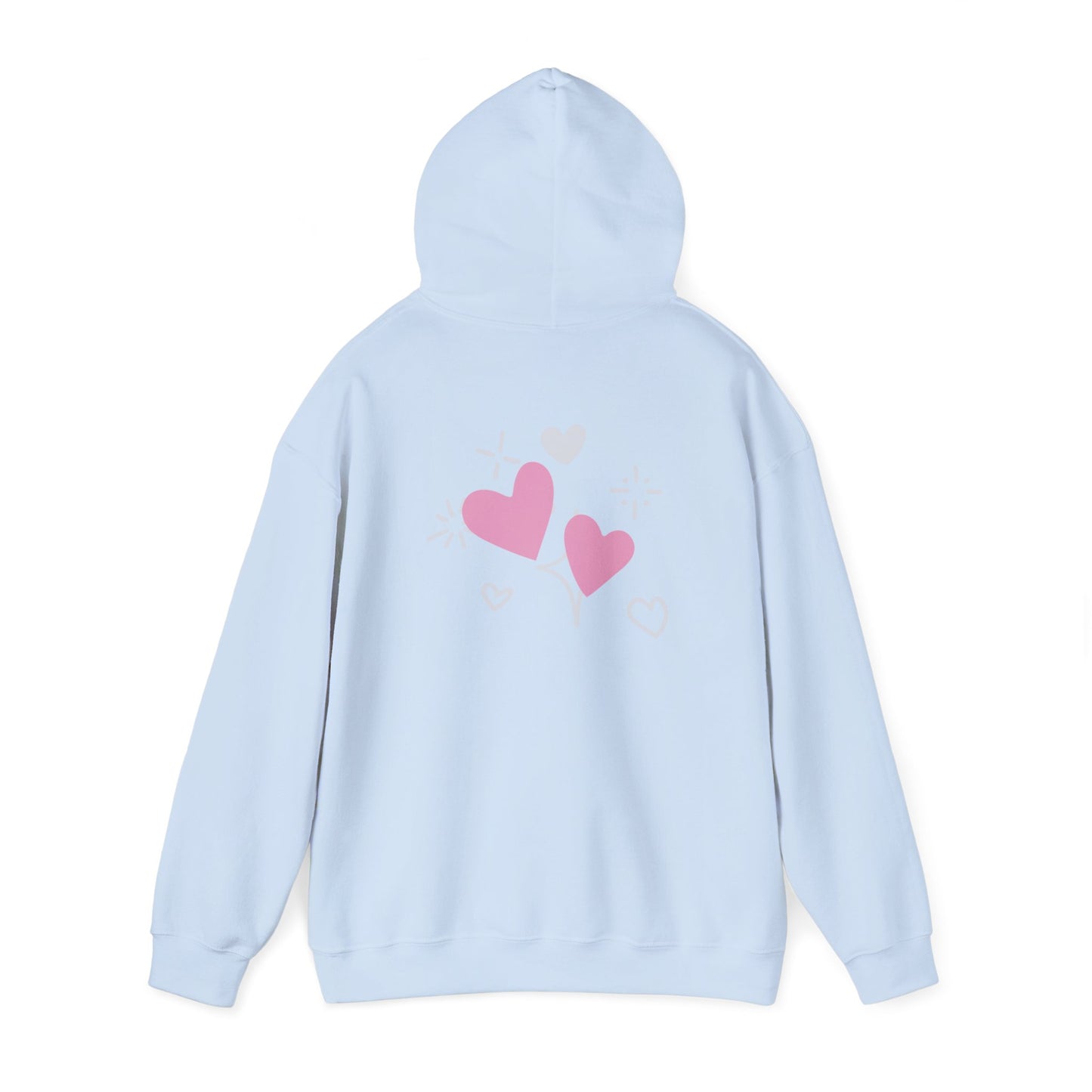Cozy Heart-Themed Hooded Sweatshirt
