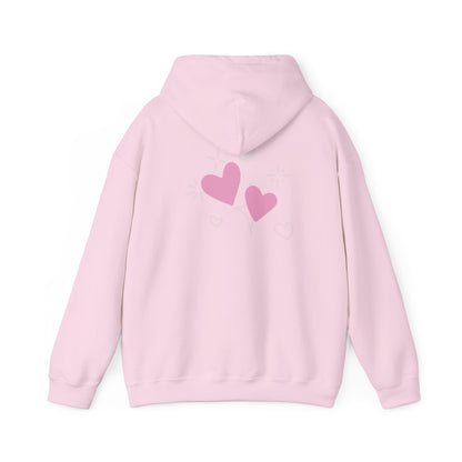 Cozy Heart-Themed Hooded Sweatshirt