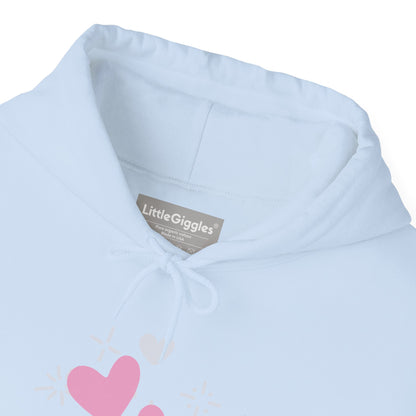 Cozy Heart-Themed Hooded Sweatshirt
