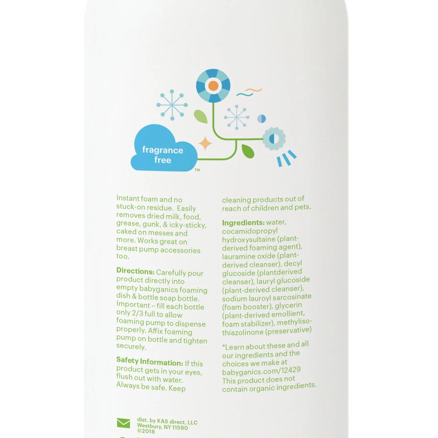 Foaming Dish Soap , Fragrance Free, 32Oz