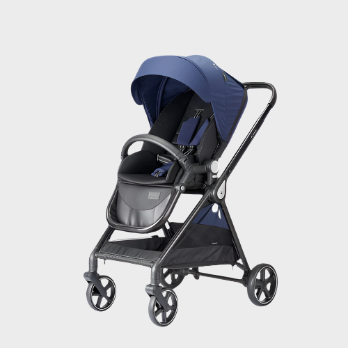 Poussette pour tout-petits convertible, réglable et pliable avec siège de poussette réversible