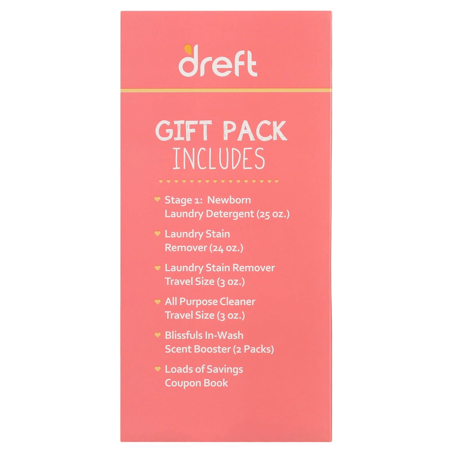 Bundle of Bliss Baby Gift Set with Laundry Detergent and Stain Remover, Infant Essentials, 16 Loads, 7 Pieces