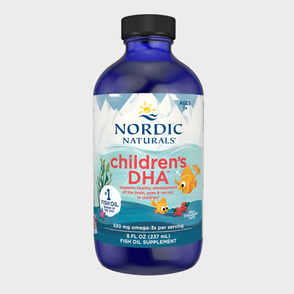Children'S DHA Liquid, 530 Mg, Strawberry, Fish Oil, 8 Oz