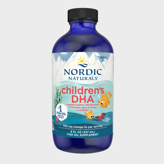 Children'S DHA Liquid, 530 Mg, Strawberry, Fish Oil, 8 Oz