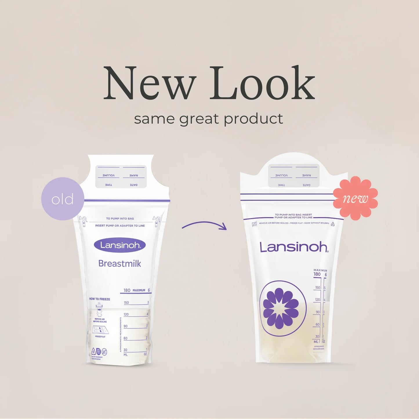 Breastmilk Storage Bags, 100 Count, Fast Freeze & Thaw, 6 Oz