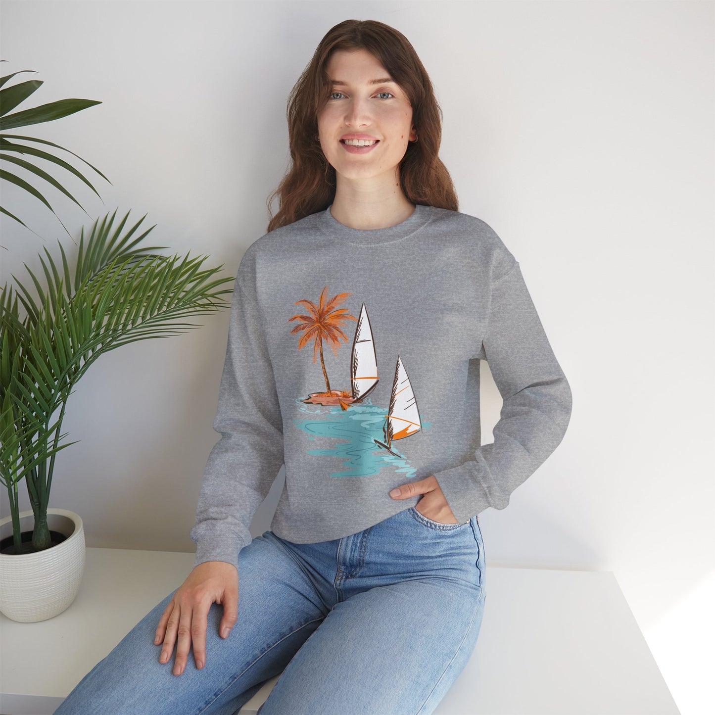Tropical Chic Artisanal Sweatshirt