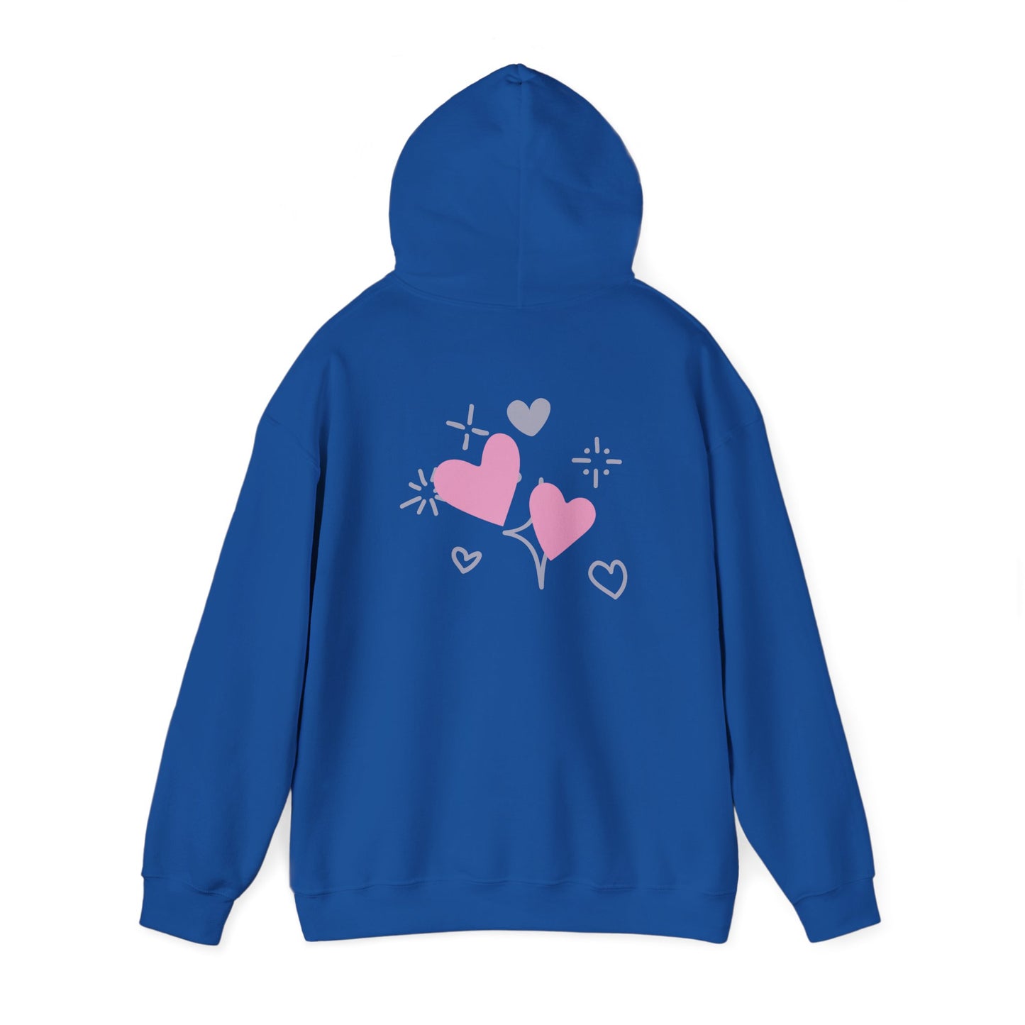 Cozy Heart-Themed Hooded Sweatshirt