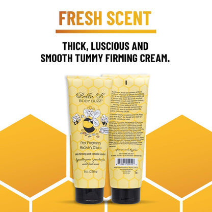 Body Buzz Cream - Cellulite Cream - Skin Firming Cream for Pregnancy - Deep Moisturizing Body Cream - Belly Butter for Pregnancy, Cellulite and Firming Cream, 8 Ounce