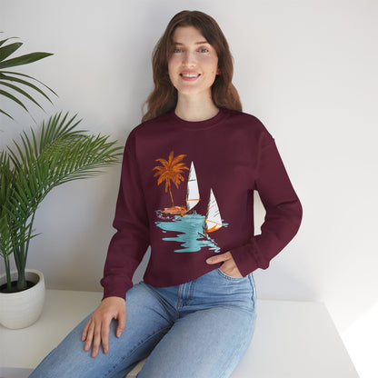 Tropical Chic Artisanal Sweatshirt