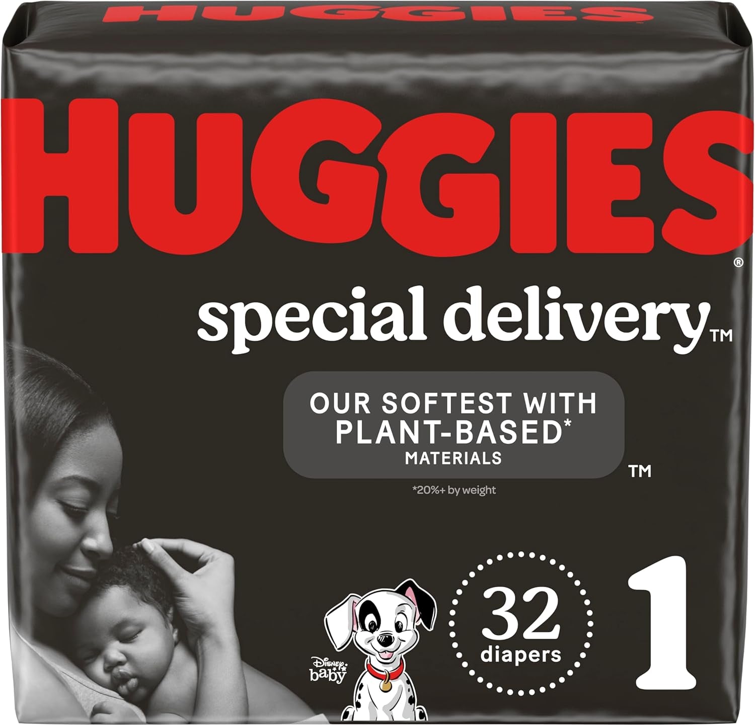 Special Delivery Hypoallergenic Baby Diapers Size 1 (Up to 14 Lbs), 32 Ct, Fragrance Free, Safe for Sensitive Skin