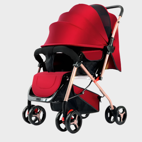 Folding 2-in-1 Baby Stroller with Bassinet Mode