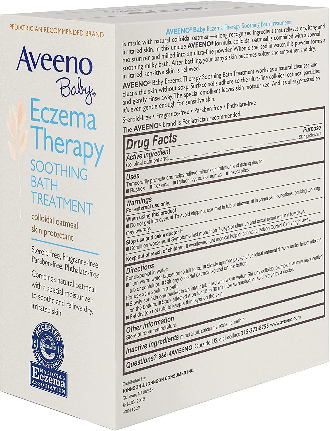 Baby Soothing Bath Treatment W/ Colloidal Oatmeal, 3.75Oz, 3-Pack