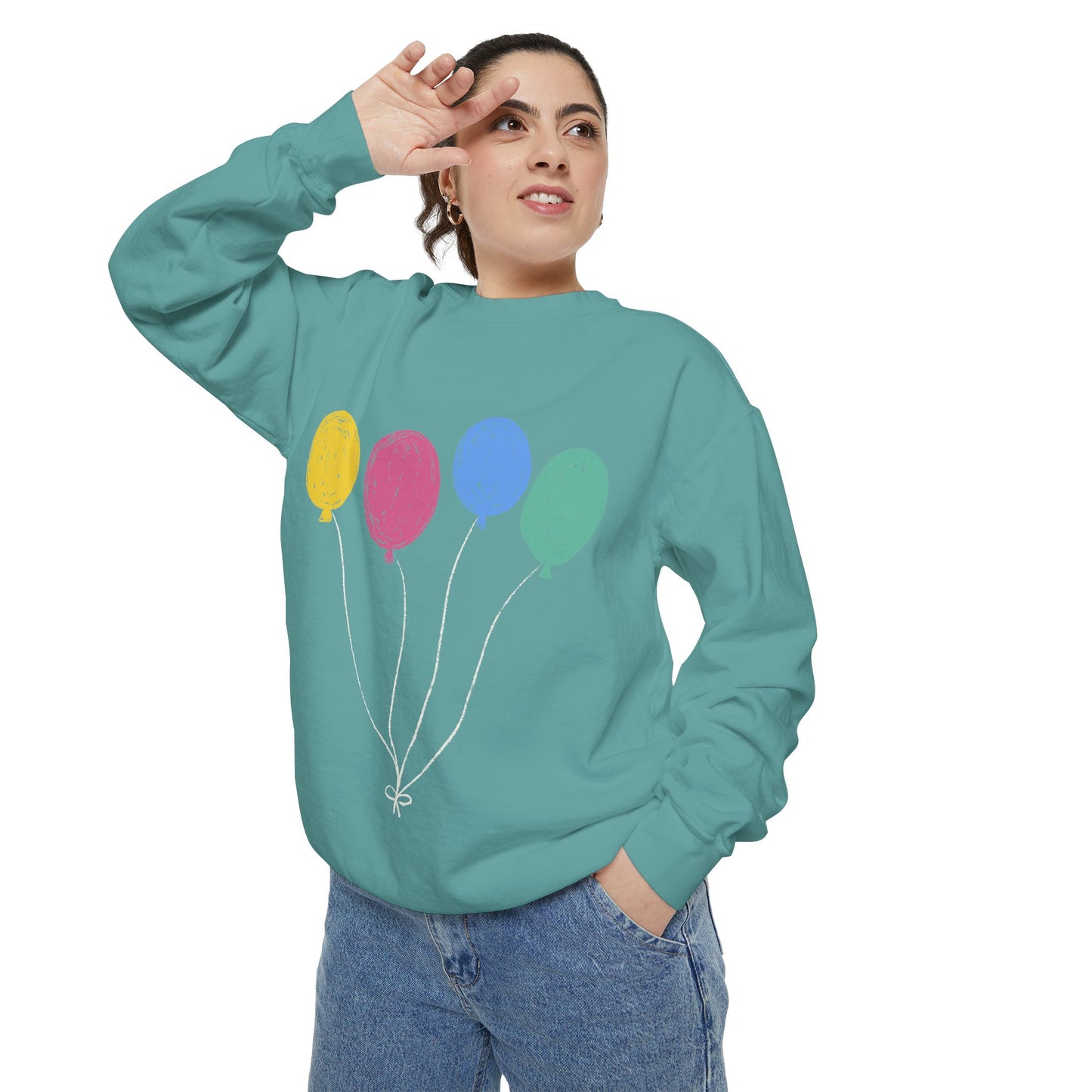 Colorful Balloon Design Unisex Sweatshirt