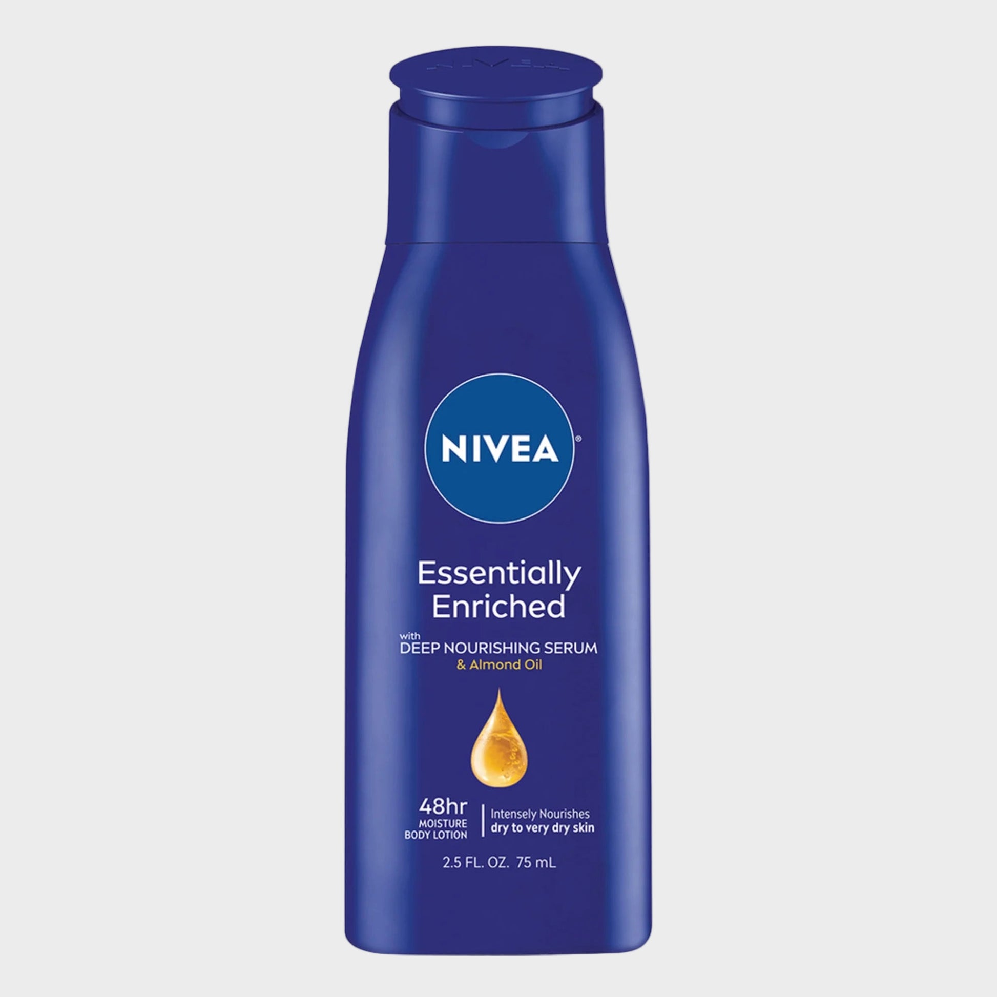 Essentially Enriched Body Lotion for Dry Skin with Hyaluronic Acid and Almond Oil, 2.5 Fl Oz