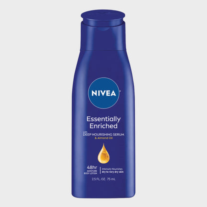 Essentially Enriched Body Lotion for Dry Skin with Hyaluronic Acid and Almond Oil, 2.5 Fl Oz