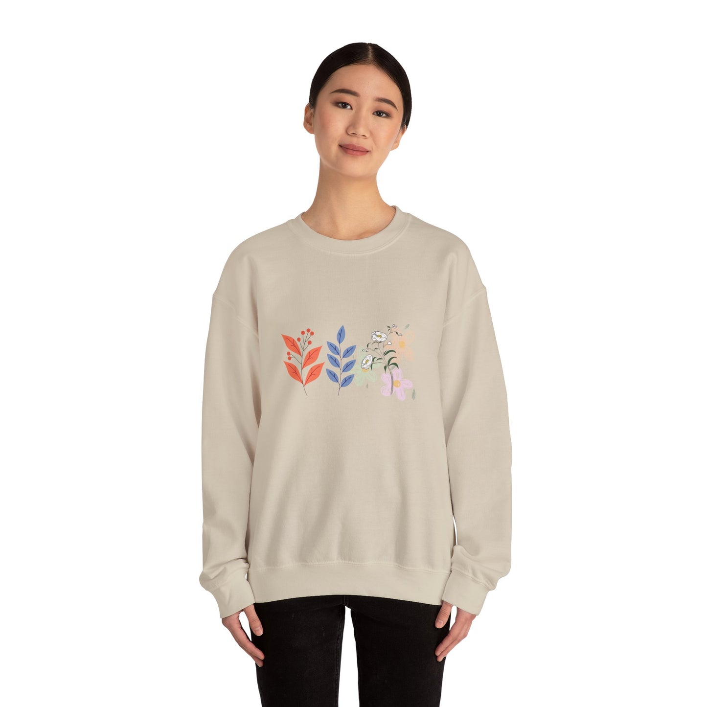 Floral Chic Artisanal Sweatshirt